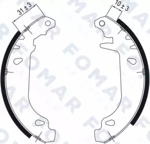 Комлект тормозных накладок FOMAR Friction FO 0424